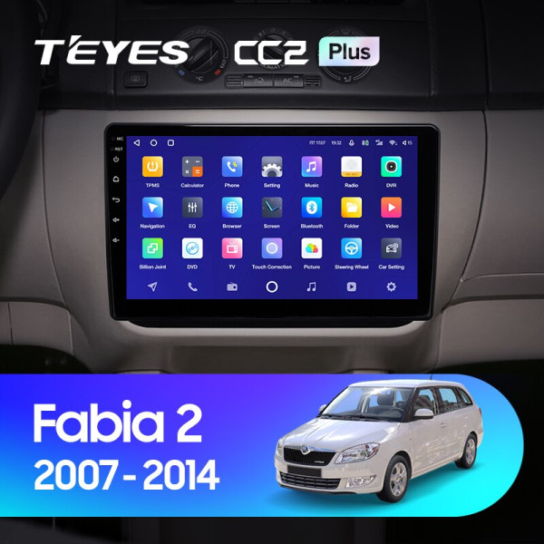 Teyes CC2 PLUS Skoda Fabia 2 2007-2014 10" Штатна магнітола