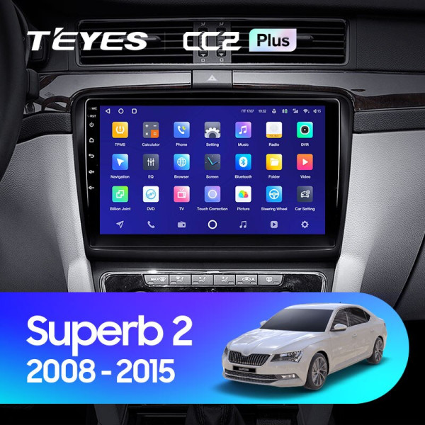 Teyes CC2 PLUS Skoda Superb 2 B6 2008-2015 10" Штатна магнітола