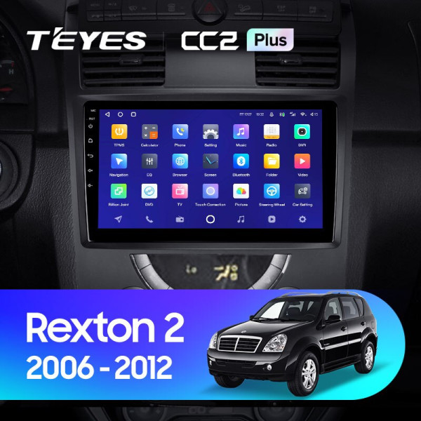 Teyes CC2 PLUS SsangYong Rexton Y250 II 2 2006 - 2012 10" Штатна магнітола