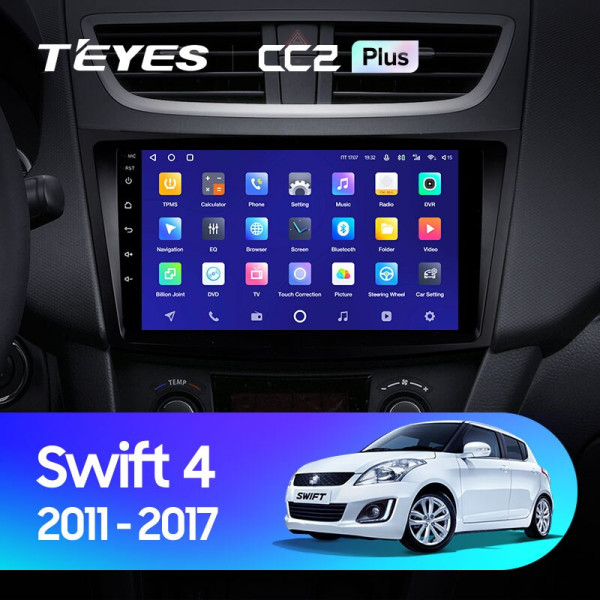 Teyes CC2 PLUS Suzuki Swift 4 2011-2017 10" Штатна магнітола