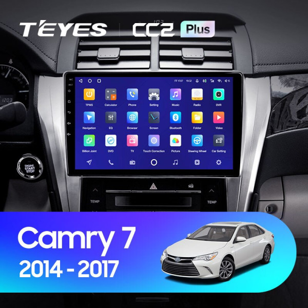 Teyes CC2 PLUS Toyota Camry 7 XV 50 55 2014-2017 10" Штатна магнітола