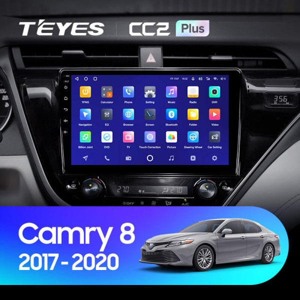 Teyes CC2 PLUS Toyota Camry 8 XV 70 2017-2020 10" Штатна магнітола