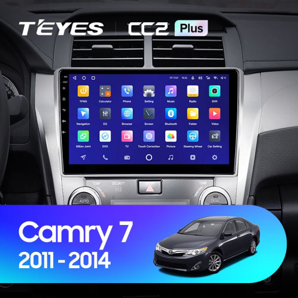 Teyes CC2 PLUS Toyota Camry 7 XV 50 55 2011-2014 10" Штатна магнітола