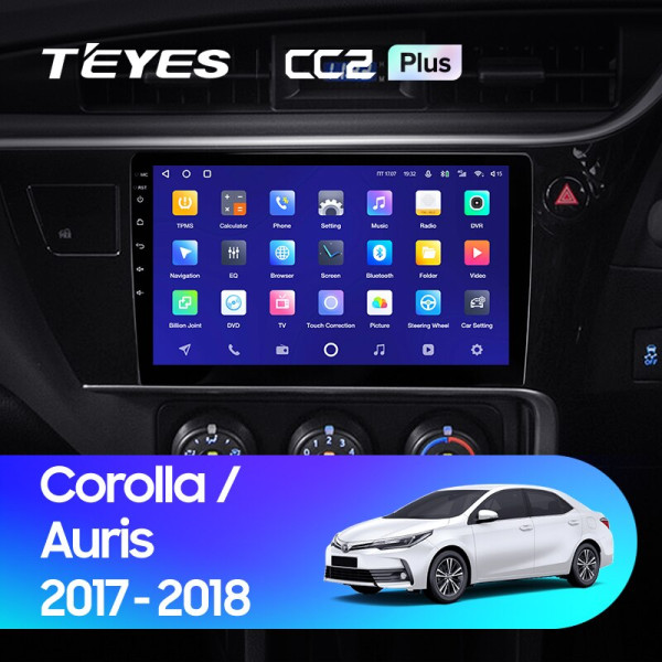 Teyes CC2 PLUS Toyota Corolla 11 2017-2018 9" Штатна магнітола