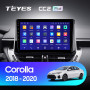 Teyes CC2 PLUS Toyota Corolla 12 (1 Din) 2018-2020 10" Штатная магнитола