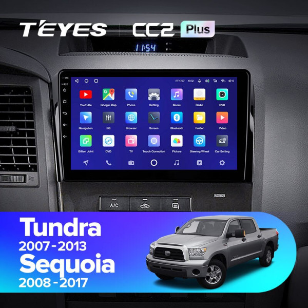 Teyes CC2 PLUS Toyota Tundra XK50 2007-2013 Sequoia XK60 2008-2017 10" Штатна магнітола