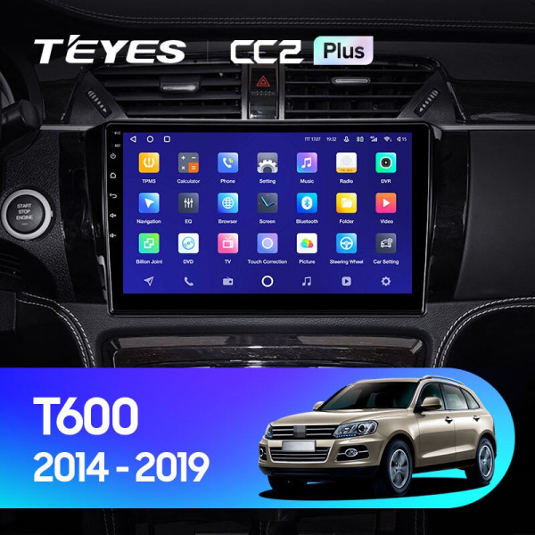 Teyes CC2 PLUS Zotye T600 2014-2019 10" Штатная магнитола