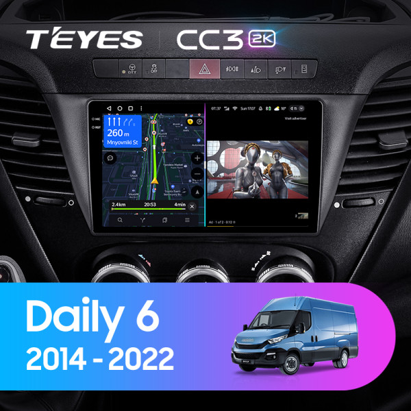 Teyes CC3 2K Iveco Daily 6 2014-2022 9" Штатная магнитола