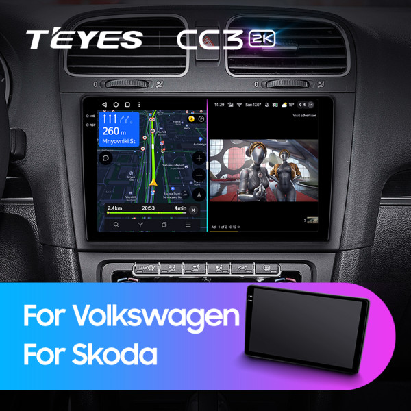 Teyes CC3 2K Volkswagen/Skoda Universal 10" Штатна магнітола