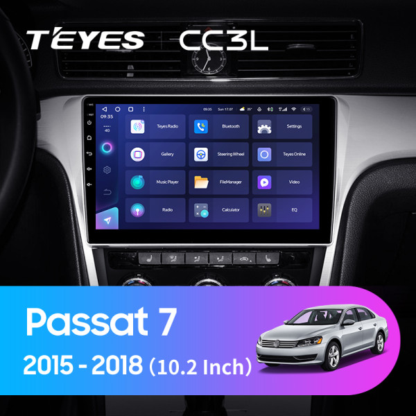 Teyes CC3L Volkswagen Passat 7 B7 NMS 2015-2018 Штатна магнітола Teyes CC3L Volkswagen Passat 7 B7 NMS 2015-2018 Штатна магнітола