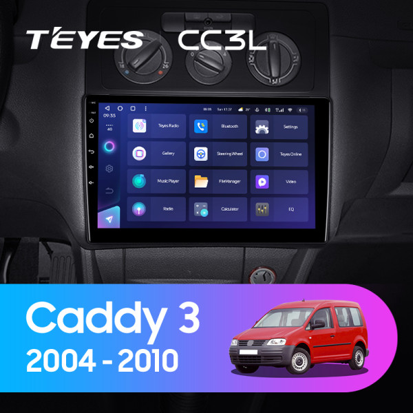 Teyes CC3L Volkswagen Caddy 2K 3 III 2004 - 2010 10" Штатна магнітола Teyes CC3L Volkswagen Caddy 2K 3 III 2004 - 2010 10" Штатна магнітола