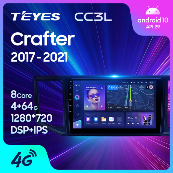Teyes CC3L Volkswagen Crafter 2017-2021 10" Штатна магнітола Teyes CC3L Volkswagen Crafter 2017-2021 10" Штатна магнітола