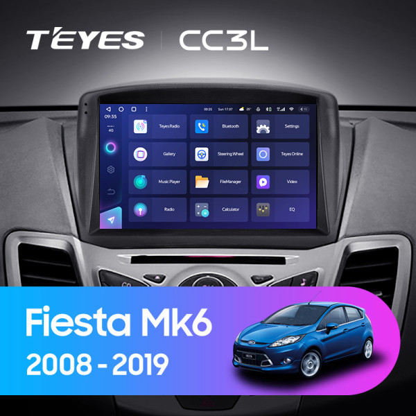 Teyes CC3L Ford Fiesta Mk 6 (F2) 2009-2018 9" Штатна магнітола