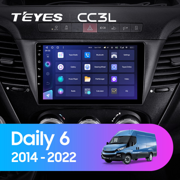 Teyes CC3L Iveco Daily 6 2014-2022 9" Штатна магнітола