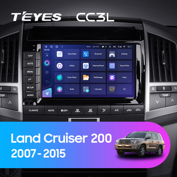 Teyes CC3L Toyota Land Cruiser 11 200 2007-2015 (maximum equipment) 9" Штатна магнітола