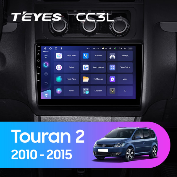 Teyes CC3L Volkswagen Touran 2 1T 2010-2015 10" Штатна магнітола