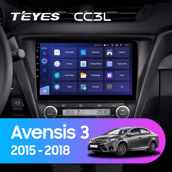 Teyes CC3L Toyota Avensis 3 2015-2018 (F2) 10" Штатна магнітола Teyes CC3L Toyota Avensis 3 2015-2018 (F2) 10" Штатна магнітола