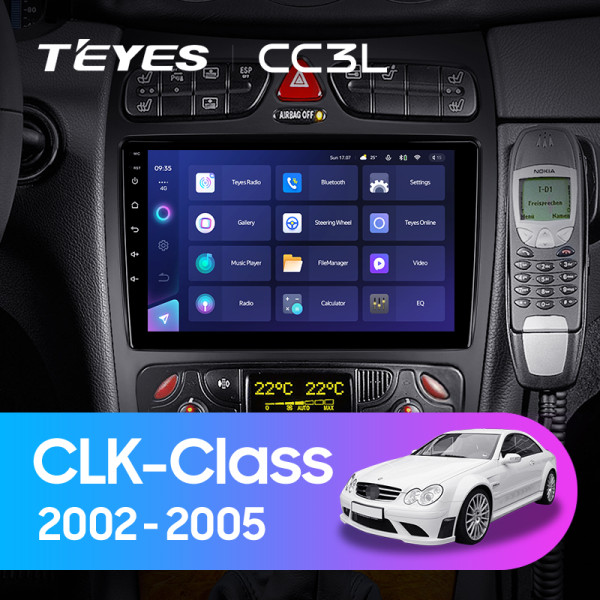 Teyes CC3L Mercedes Benz CLK Class C209 A209 (F2) 2002-2005 9" Штатна магнітола
