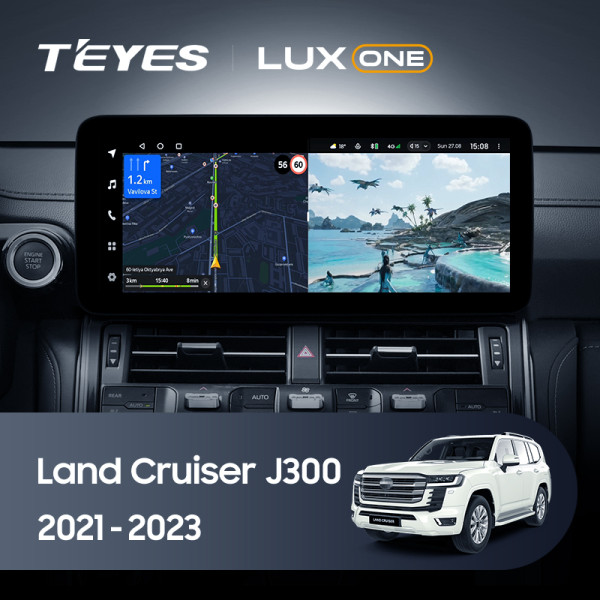 Teyes LUX ONE Toyota Land Cruiser J300 300 (F1) 2021-2023 12.3" Штатная магнитола