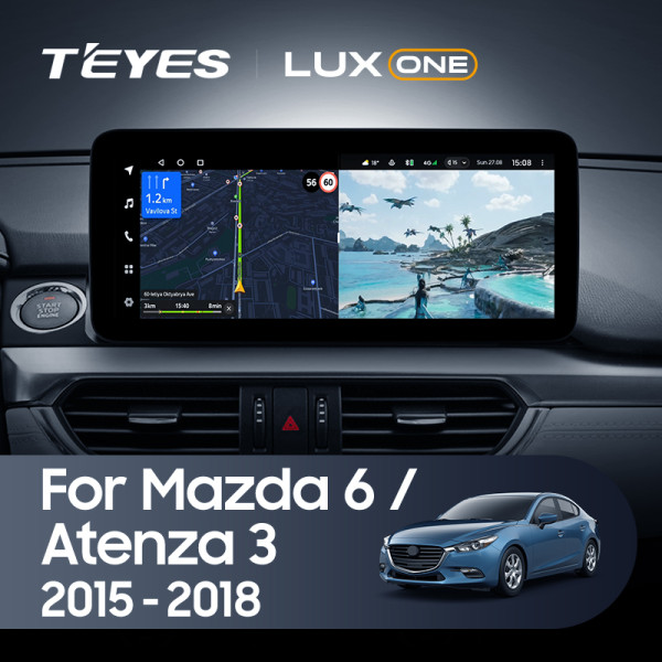 Teyes LUX ONE Mazda 6 Atenza 3 GJ GL 2015-2018 12.3" Штатная магнитола