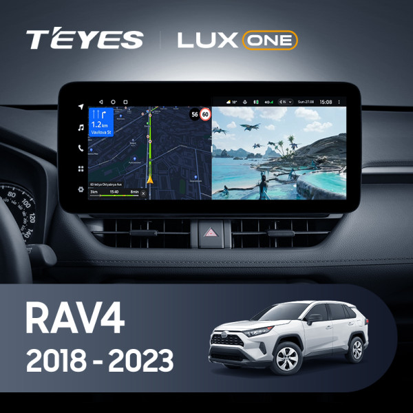 Teyes LUX ONE Toyota RAV4 5 XA50 2018-2023 12.3" Штатная магнитола