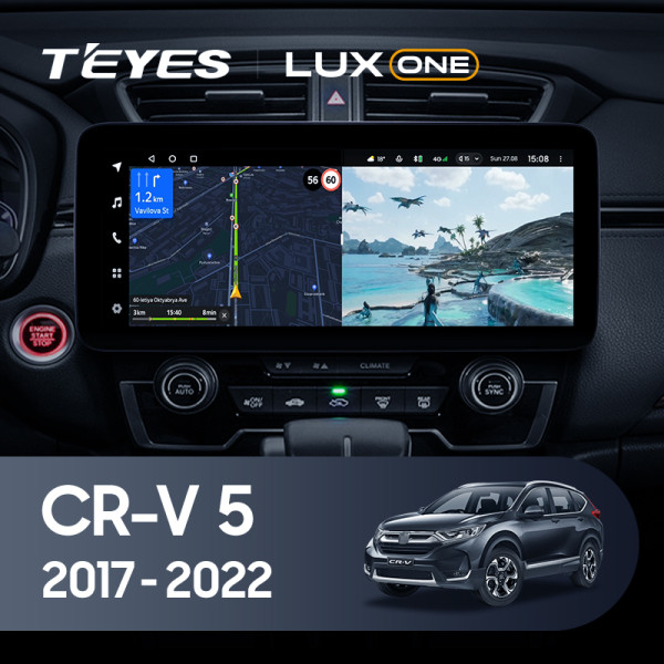 Teyes LUX ONE Honda CR-V CR-V 5 RT RW 2017-2022 12.3" Штатна магнітола Teyes LUX ONE Honda CR-V CR-V 5 RT RW 2017-2022 12.3" Штатна магнітола