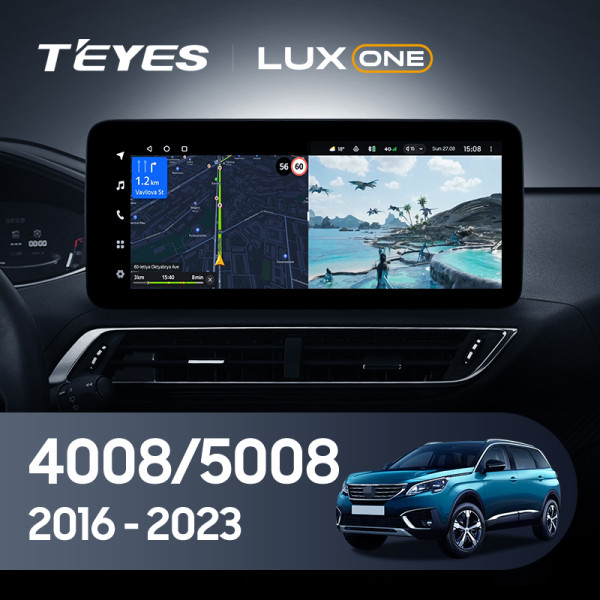 Teyes LUX ONE Peugeot 4008/5008 2016-2023 12.3" Штатная магнитола