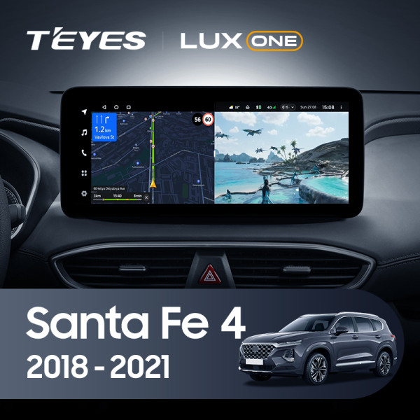Teyes LUX ONE Hyundai Santa Fe 4 2018-2021 12.3" Штатна магнітола Teyes LUX ONE Hyundai Santa Fe 4 2018-2021 12.3" Штатна магнітола