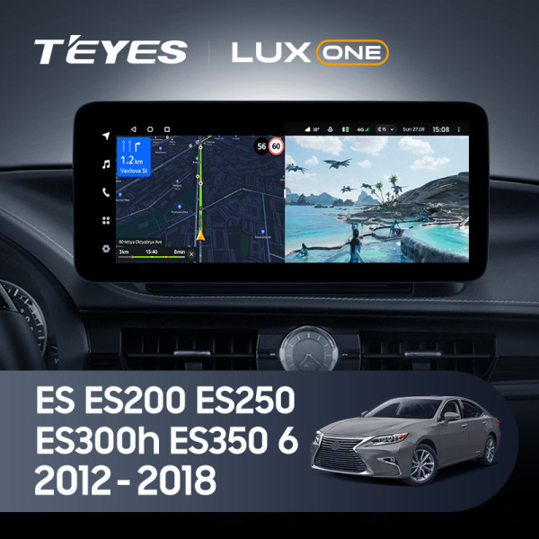 Teyes LUX ONE Lexus ES ES200 ES250 ES300h ES350 XV60 VI 6 2012-2018 12.3" Штатная магнитола