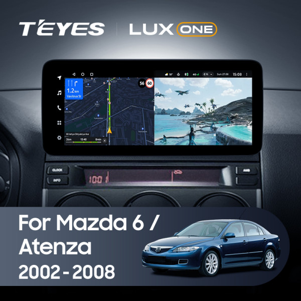 Teyes LUX ONE  Mazda 6 Atenza GG (YJ) 2002-2008 12.3" Штатная магнитола