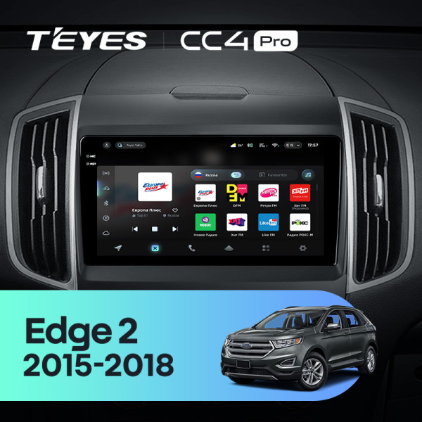 Штатна магнітола Teyes CC4 Pro 12+256 Gb Ford Edge 2 2015-2018 (F2) 9" 2k (L1)