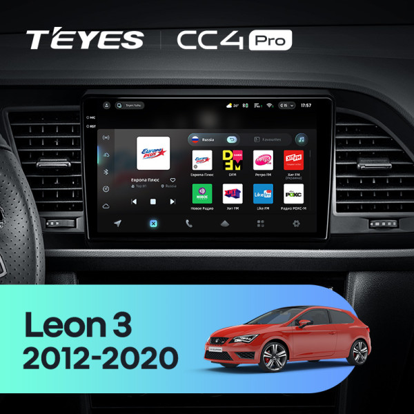 Штатна магнітола Teyes CC4 Pro 12+256 Gb Seat Leon 3 2012-2020 (F3) 9" 2k