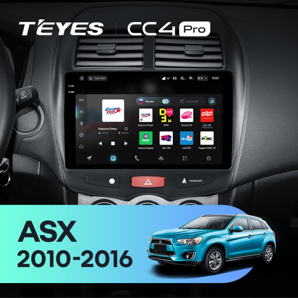 Штатна магнітола Teyes CC4 Pro 12+256 Gb Mitsubishi ASX 1 2010-2016 (B) 10" 2k