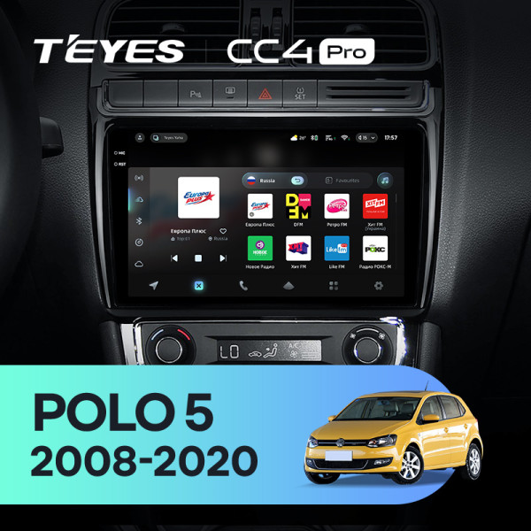 Штатна магнітола Teyes CC4 Pro 12+256 Gb Volkswagen POLO 5 (F1) 2008-2020 9" 2k Штатна магнітола Teyes CC4 Pro 12+256 Gb Volkswagen POLO 5 (F1) 2008-2020 9" 2k