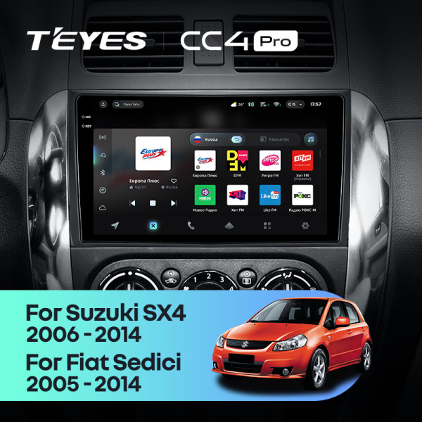 Штатна магнітола Teyes CC4 Pro 12+256 Gb Suzuki SX4 1 2006-2014 9" 2k