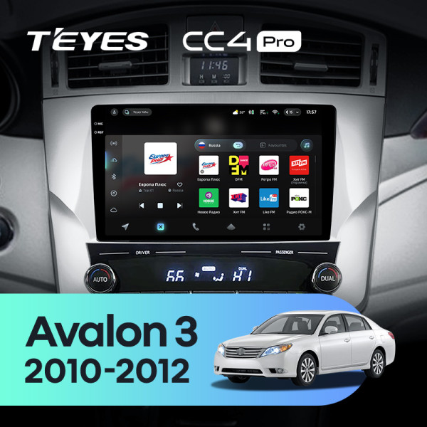Штатна магнітола Teyes CC4 Pro 12+256 Gb Toyota Avalon 3 XX30 (F2) 2010-2012 9" 2k