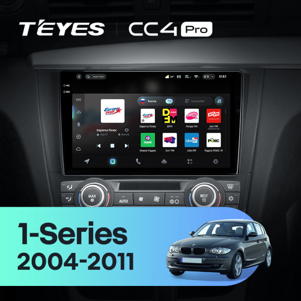Штатна магнітола Teyes CC4 Pro 8+128 Gb BMW 1 E88 E82 E81 E87 2004-2011 (F1) 9" 2k (L2)