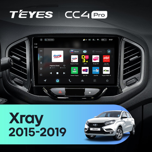 Штатна магнітола Teyes CC4 Pro 8+128 Gb LADA Xray 2015-2019 9" 2k