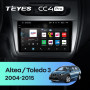 Штатна магнітола Teyes CC4 Pro 8+128 Gb Seat Altea 5P (Left hand drive) 2004-2015 9" 2k