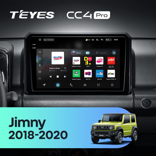 Штатна магнітола Teyes CC4 Pro 8+128 Gb Suzuki Jimny JB64 2018-2020 9" 2k