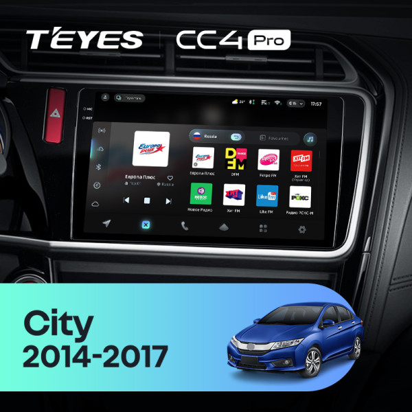 Штатна магнітола Teyes CC4 Pro 8+128 Gb Honda City 2014-2017 (B) 10" 2k