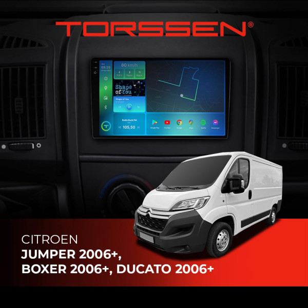 Штатная магнитола Torssen 2K Citroen Jumper 06+,Boxer 06+,Ducato 06+ FL9 4+64Gb 4G Carplay DSP
