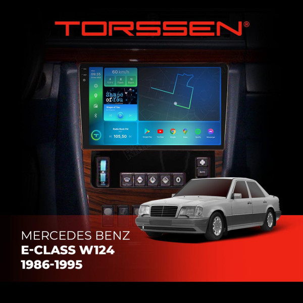 Штатна магнітола Torssen 2K DTS Mercedes E-Class W124 1986-1995 F9432 4G Carplay DSP