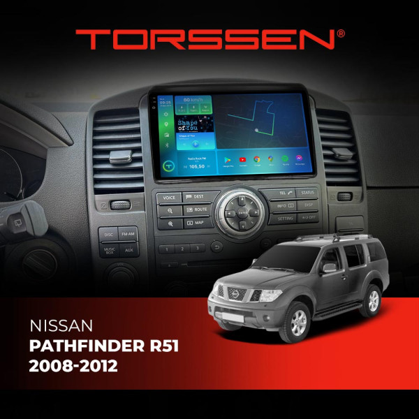 Штатна магнітола Torssen 2K DTS Nissan Pathfinder R51 2008-2012 F9432 4G Carplay DSP