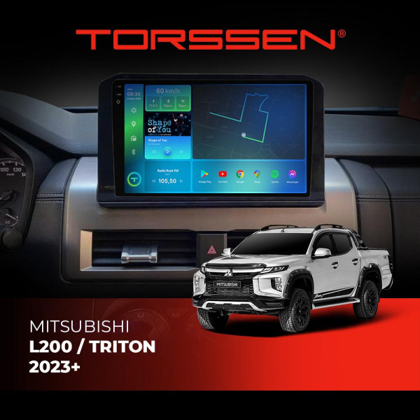 Штатна магнітола Torssen 2K DTS Torssen Mitsubishi L200 / Triton 2023+  F9432 4G Carplay DSP