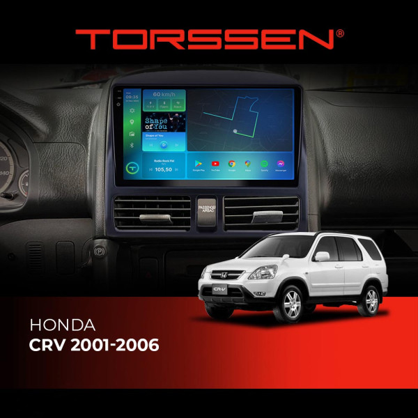 Штатна магнітола Torssen 2K Honda CRV 2001-2006 F9432 4G Carplay DSP