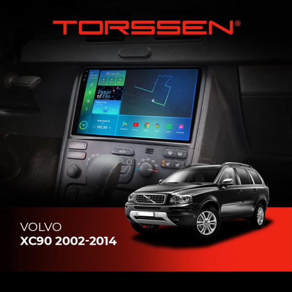Штатная магнитола Torssen Volvo XC90 02-14 FL10 4+64Gb 4G Carplay DSP