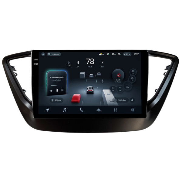 Штатна магнітола Teyes CC4 8+128 Gb Hyundai Solaris 2 VERNA ACCENT 2016-2018 Black 9" 2k