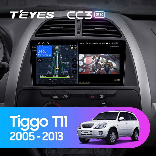 Teyes CC3 2K Chery Tiggo T11 1 2005 - 2013 9" Штатна магнітола