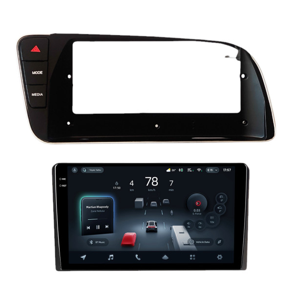 Штатна магнітола Teyes CC4 8+128 Gb AUDI Q5 LHD Black 2010-2018 9" 2k (L2)